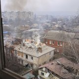 La ville de Bakhmout, qui compte à peine 4000 habitants contre 70'000 avant l'invasion, a été largement ravagée par la guerre (archives).